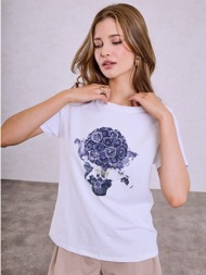 t-shirt με στάμπα αερόστατο sq7568.4167+6