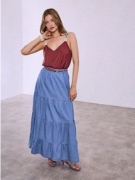 φούστα μάξι με denim όψη sq7693.2244+2