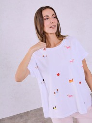 t-shirt με σκυλάκια και ...