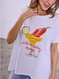 t-shirt με στάμπα ...