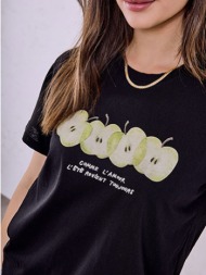 t-shirt με στάμπα μήλα sq7592.4615+3