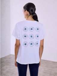 t-shirt με στάμπα gentle soul sq7590.4589+1