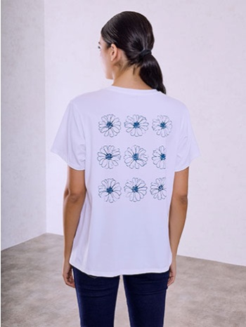 t-shirt με στάμπα gentle soul sq7590.4589+1