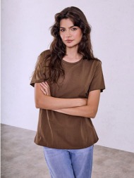 t-shirt μονόχρωμο με βαμβάκι sq9844.4329+3