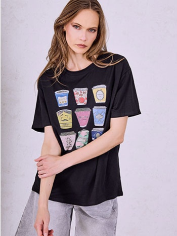 t-shirt με βαμβάκι sq7693.4110+3