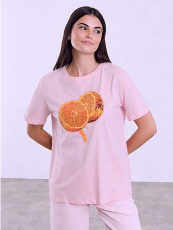 t-shirt με στάμπα πορτοκάλια sq7568.4237+3 σε προσφορά