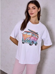 t-shirt στάμπα βαν sq7942.4827+1
