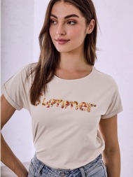 t-shirt με στάμπα και ...
