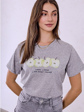 t-shirt με στάμπα μήλα sq7592.4615+2 σε προσφορά