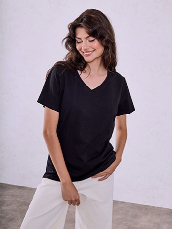 t-shirt με v λαιμόκοψη sq9844.4330+1