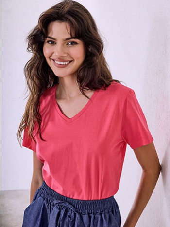 t-shirt με v λαιμόκοψη sq9844.4330+10