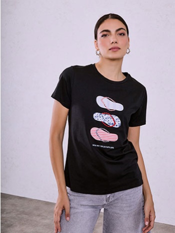 t-shirt με στάμπα και παγιέτες sq7590.4586+2 σε προσφορά
