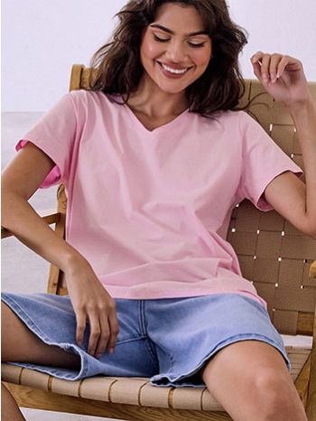 t-shirt με v λαιμόκοψη sq9844.4330+8