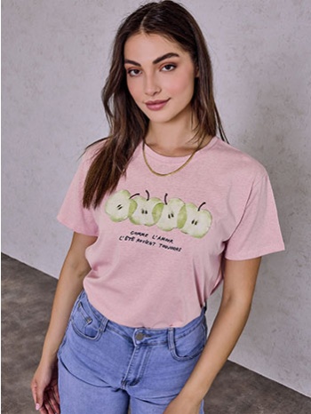 t-shirt με στάμπα μήλα sq7592.4615+4 σε προσφορά