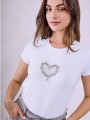 t-shirt με strass καρδιά sq7561.4327+1