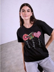 t-shirt με πέρλες sq7568.4125+2