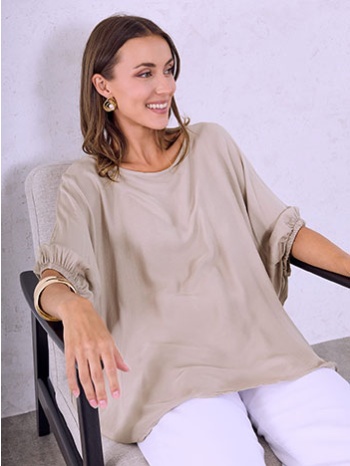 μπλούζα απο βισκόζη oversized sq7587.4838+2 σε προσφορά