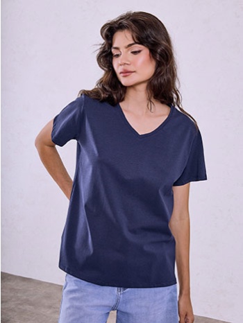 t-shirt με v λαιμόκοψη sq9844.4330+9