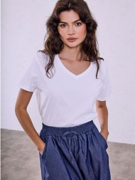 t-shirt με v λαιμόκοψη sq9844.4330+5