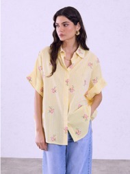 πουκάμισο oversized ριγέ sq1801.3141+2