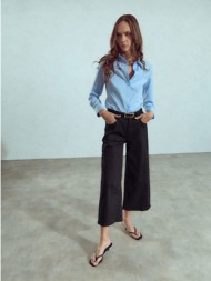 τζιν crop wide-leg ...
