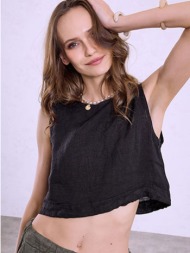 crop top λινό ...