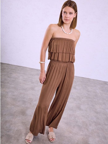 ολόσωμη φόρμα strapless με βολάν sq7587.1839+2 σε προσφορά