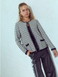 ζακέτα tweed μεταλλιζέ ...