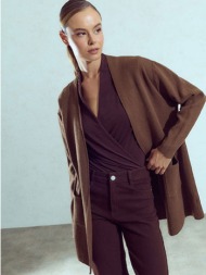 ζακέτα πλεκτή με τσέπες wu7616.5203+4