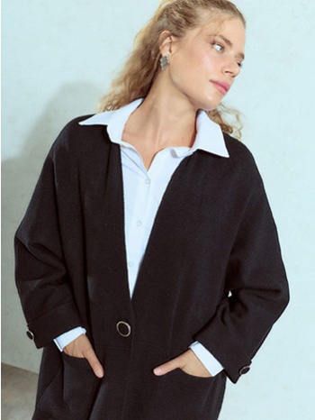 ζακέτα μακριά oversized wu7642.5551+1