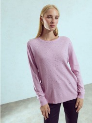 πουλόβερ με strass wu7616.4714+5