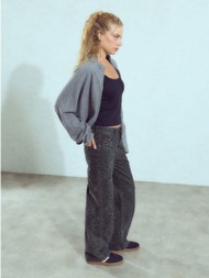 τζιν wide leg λεοπάρ wu1802.1437+2