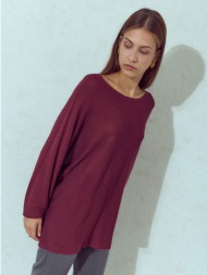 πουλόβερ μονόχρωμο oversized wu7587.4272+4