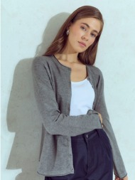 ζακέτα πλεκτή με απαλή υφή wu1041.5001+2