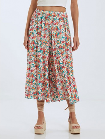 floral cropped παντελόνα sl7949.1013+2