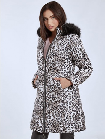 λεοπάρ μπουφάν με συνθετική γούνα wq7974.6615+1 σε προσφορά