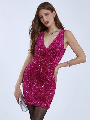 αμάνικο φόρεμα με παγιέτες wq7657.8753+5 σε προσφορά