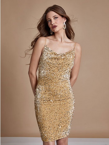 mini βελούδινο φόρεμα με παγιέτες wq7657.8752+5 σε προσφορά