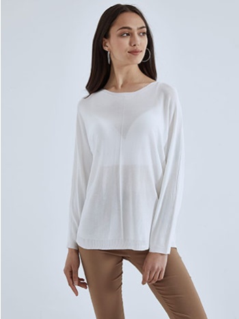 μονόχρωμη μπλούζα με διακοσμητική ραφή sm7891.4276+6 σε προσφορά