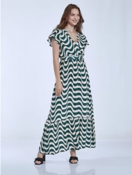 maxi φόρεμα με ζώνη sm9856.8266+3