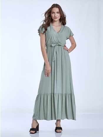 maxi φόρεμα με αποσπώμενη ζώνη sm9856.8288+2 σε προσφορά