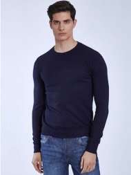 ανδρική πλεκτή μπλούζα με απαλή υφή wq7941.4201+2