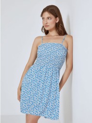 mini φόρεμα με σφηκοφωλιά sm8003.8138+3