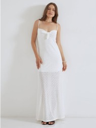 maxi φόρεμα με δέσιμο sm8916.8001+1