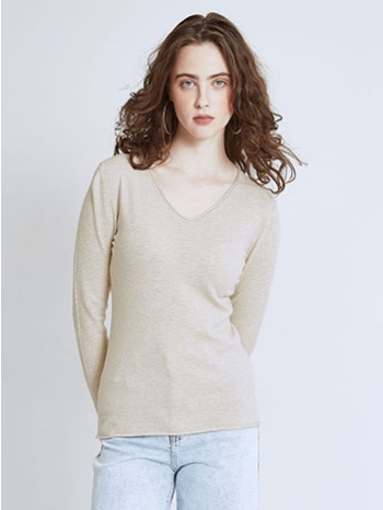 πουλόβερ με αφινίριστες λεπτομέρειες sn1738.4003+6