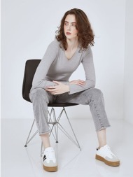 πουλόβερ με αφινίριστες λεπτομέρειες sn1738.4003+2