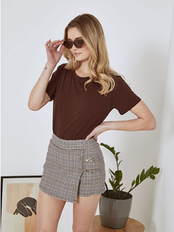 φούστα σορτς καρό sn9423.1335+1