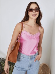 τιραντάκι με λεπτομέρειες δαντέλας sn8011.4073+8