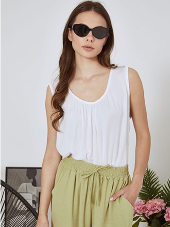 μπλούζα αμάνικη μονόχρωμη sn7587.4205+6