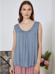 μπλούζα αμάνικη μονόχρωμη sn7587.4205+8